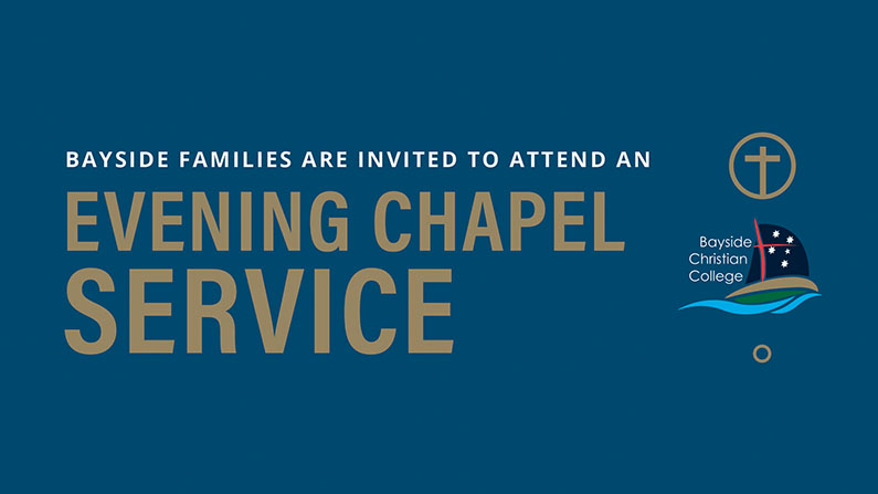 Evening Chapel Service banner