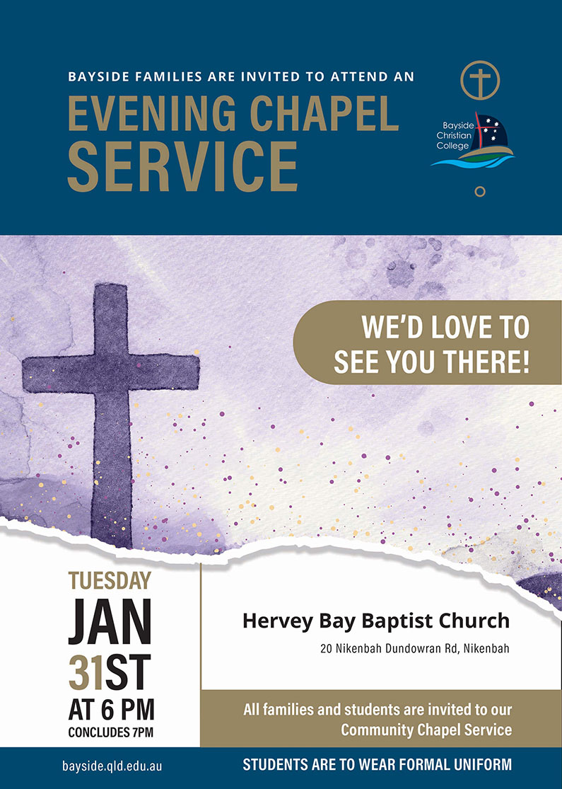 Evening Chapel Service poster