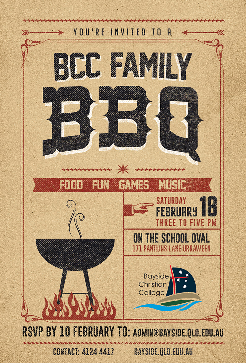 BCC Family BBQ poster