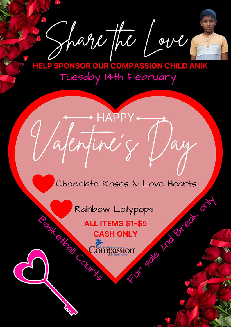 Valentine's Day fundraiser for our compassion child Anik